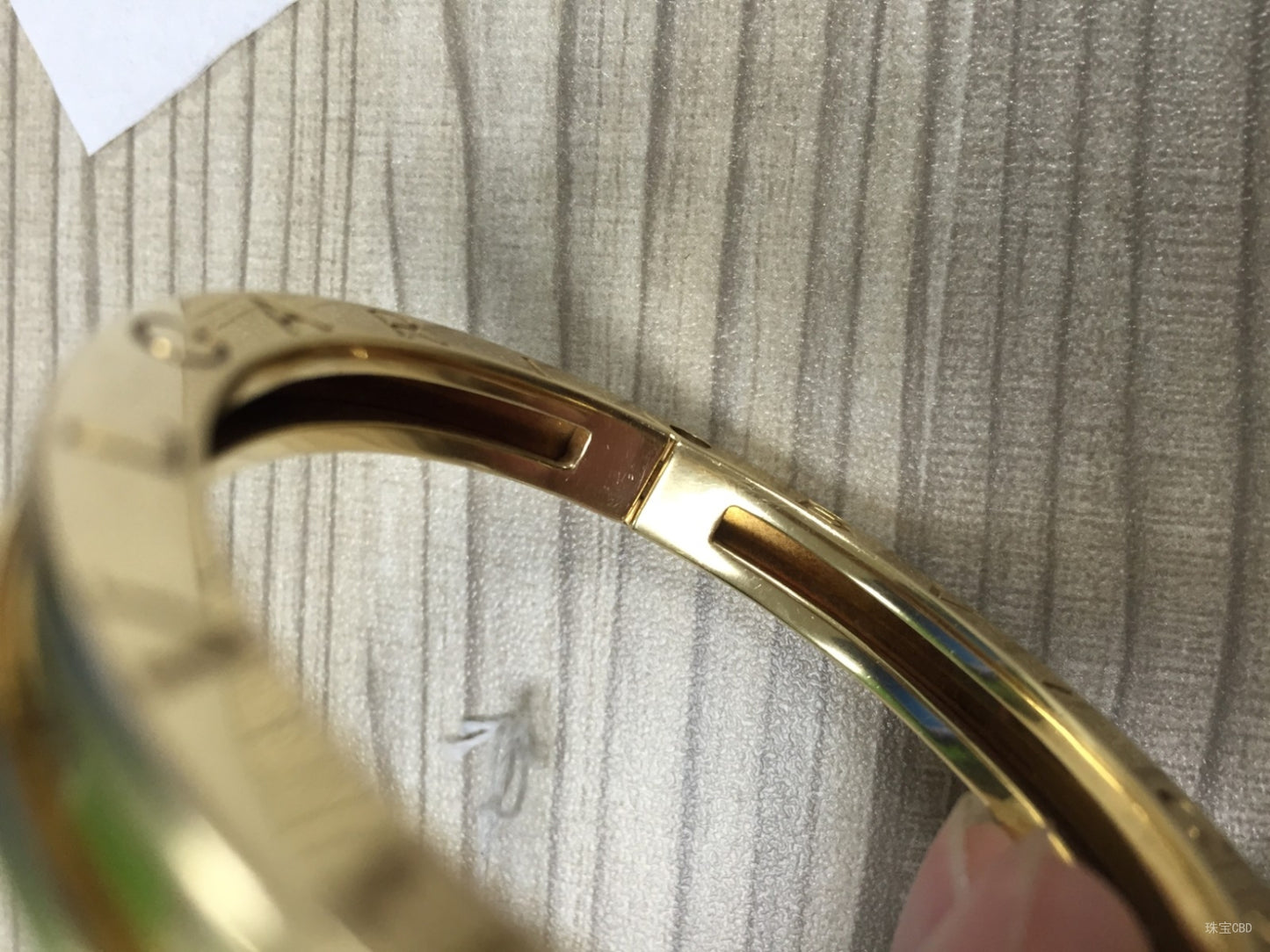 BGLBR856142 guest version Baogai light gold bangle on both sides