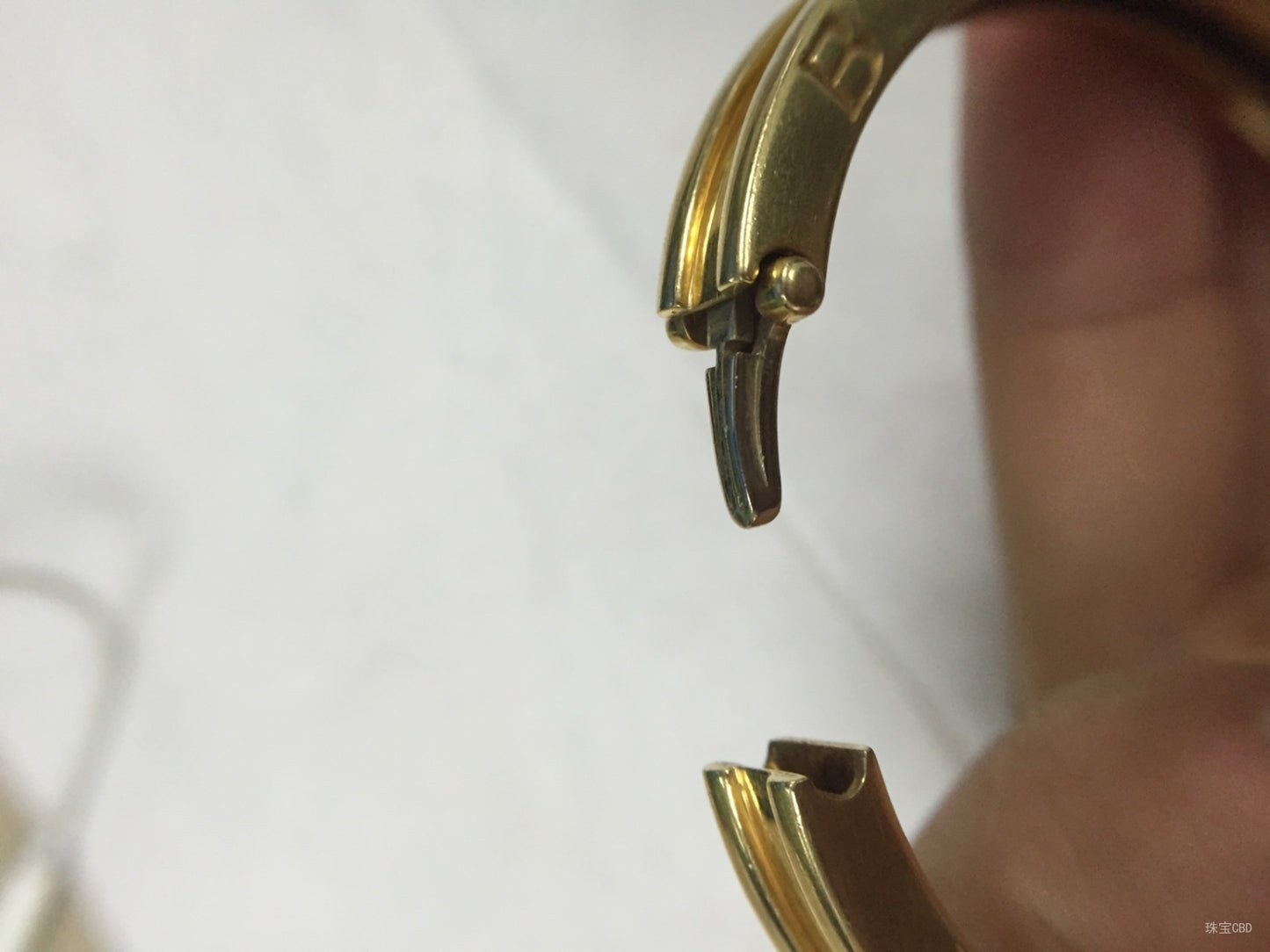 BGLBR856142 guest version Baogai light gold bangle on both sides