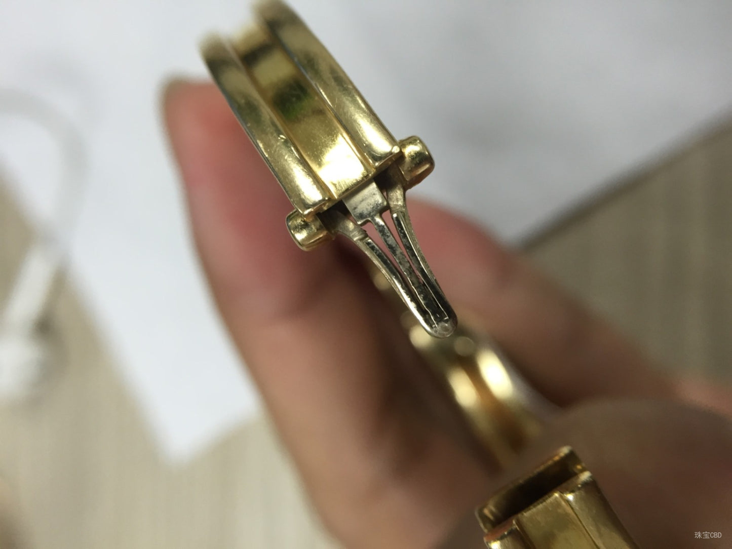 BGLBR856142 guest version Baogai light gold bangle on both sides
