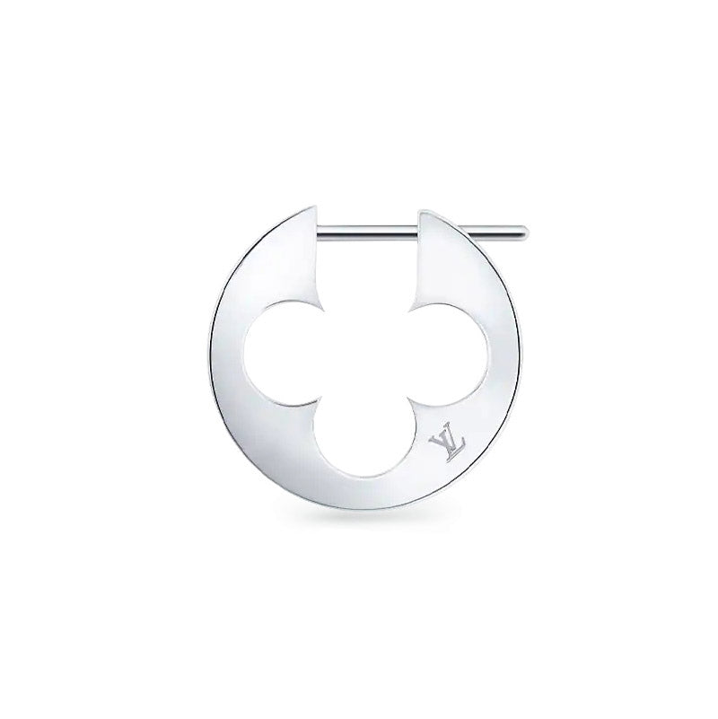 LV-Q06014 Passepartout round plum blossom open earrings