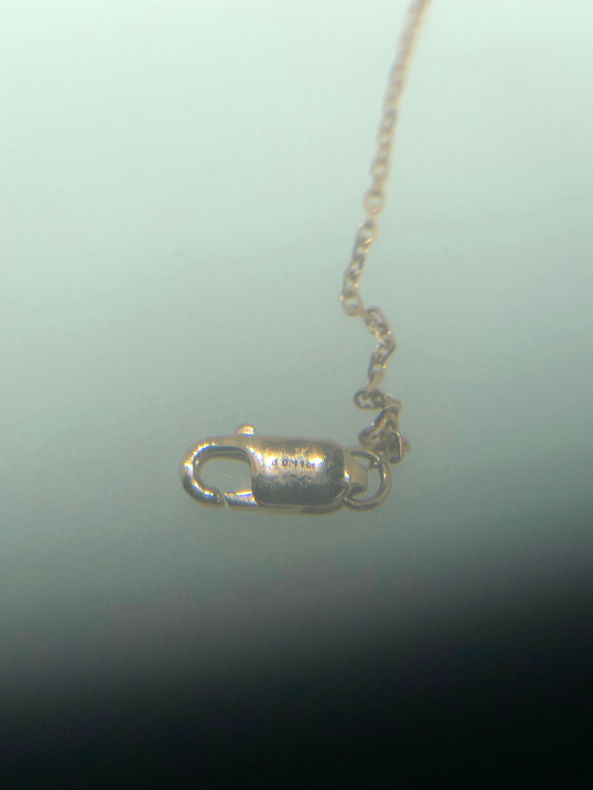 FLD-7B0191 Small diamond horseshoe chain pendant necklace