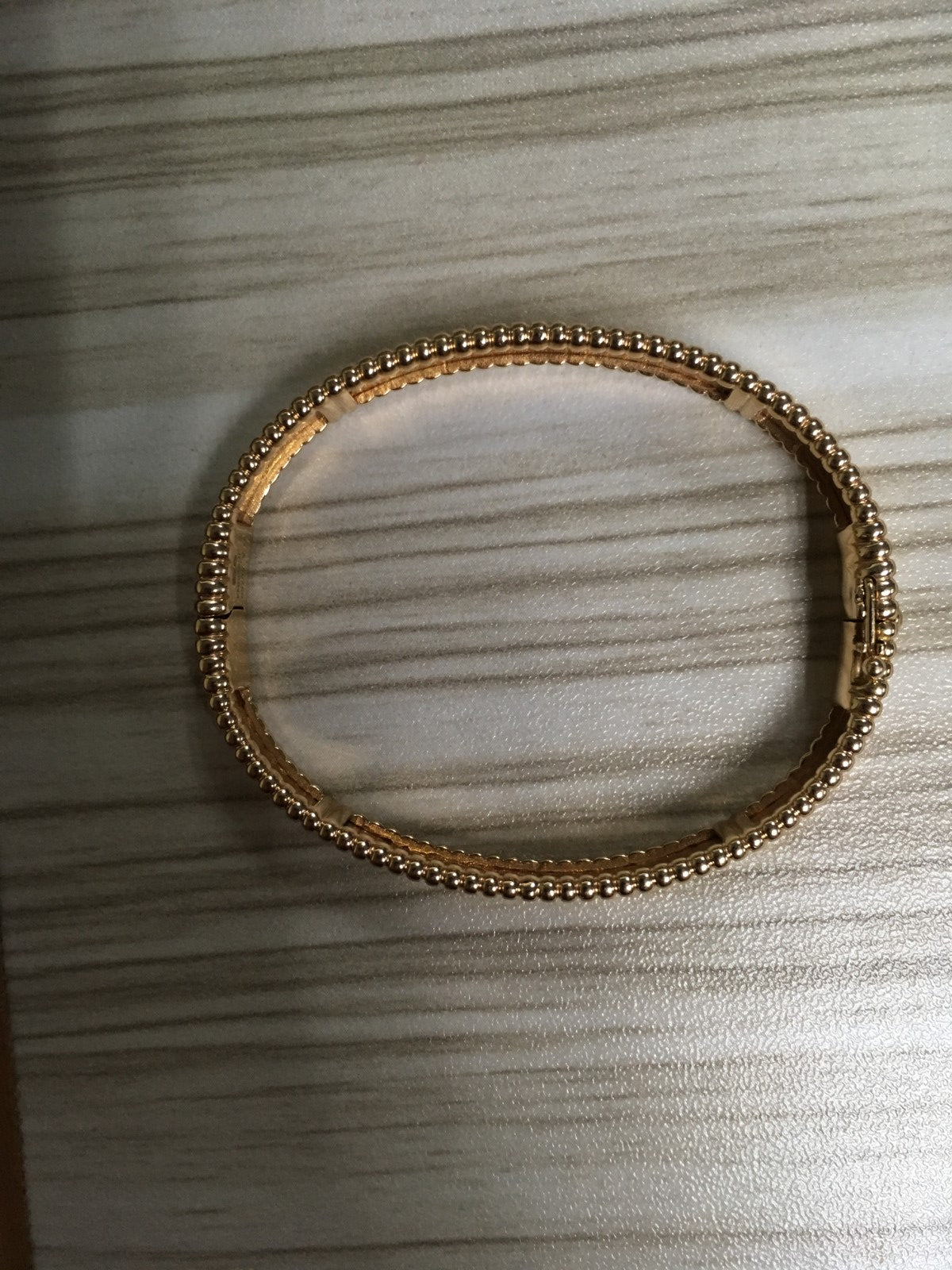 VCARP3K700 guest version light gold bead bracelet 16#