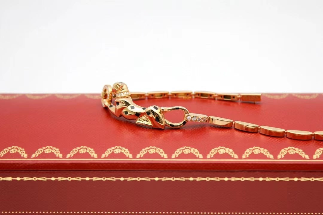 KDY-N6036700 sideways leopard bracelet (165mm)