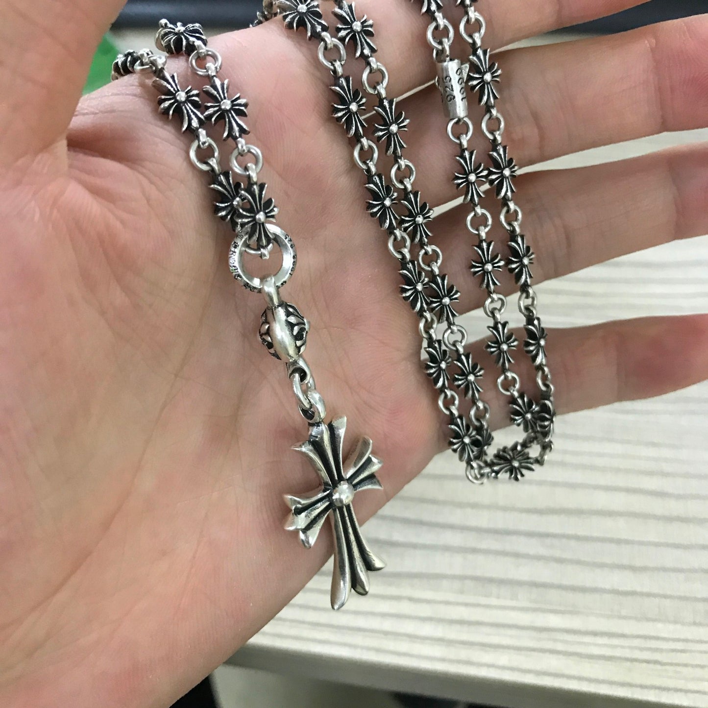 KLX-XL39771437 36mm cross necklace customer version