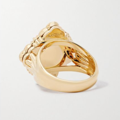 BQLT-JAURIN017973 guest version European style four-leaf clover middle ribbon enamel diamond ring
