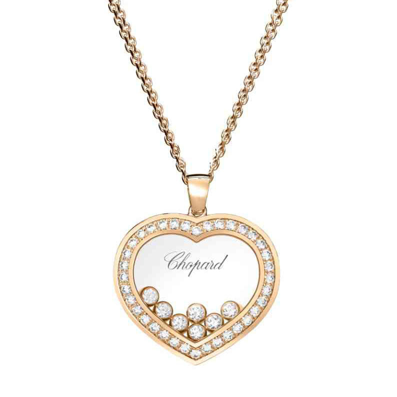 XB-799202-5003 seven-bucket heart-shaped glass pendant