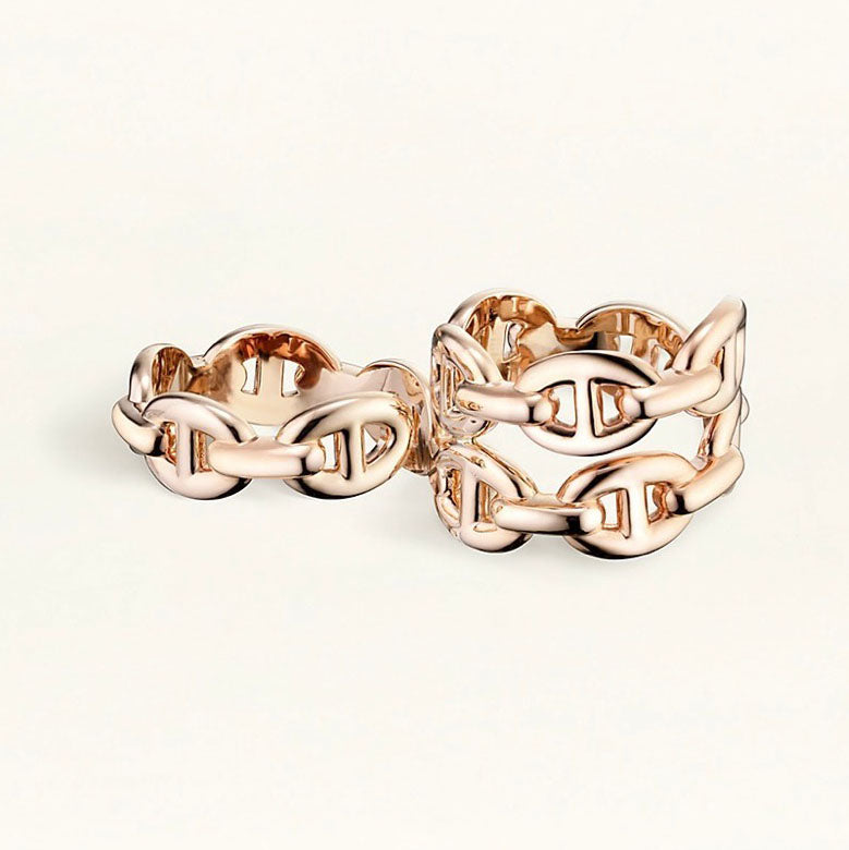 AMS-H221611B Japanese word combination ring double finger ring