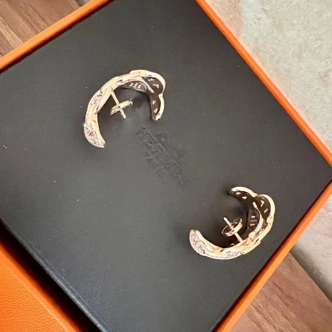 AMS-H249754猪鼻子日字耳环