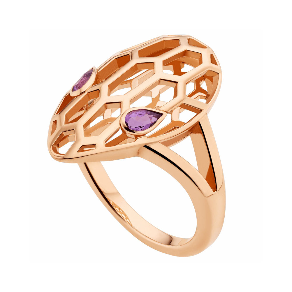 BGL-AN857656 Big-headed snake hollow ring guest version 12#