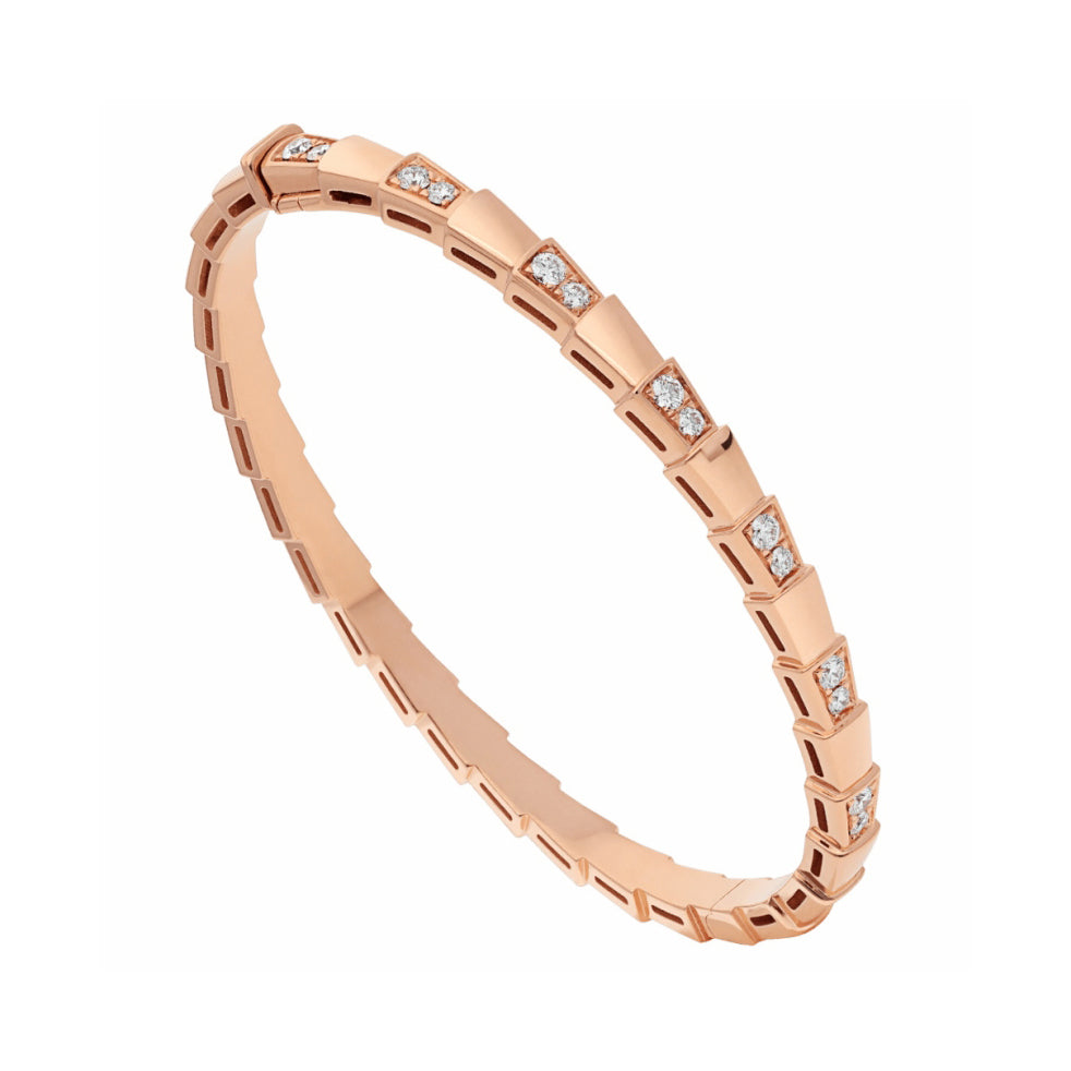 BGL-BR858319 straight half diamond snake body style bracelet