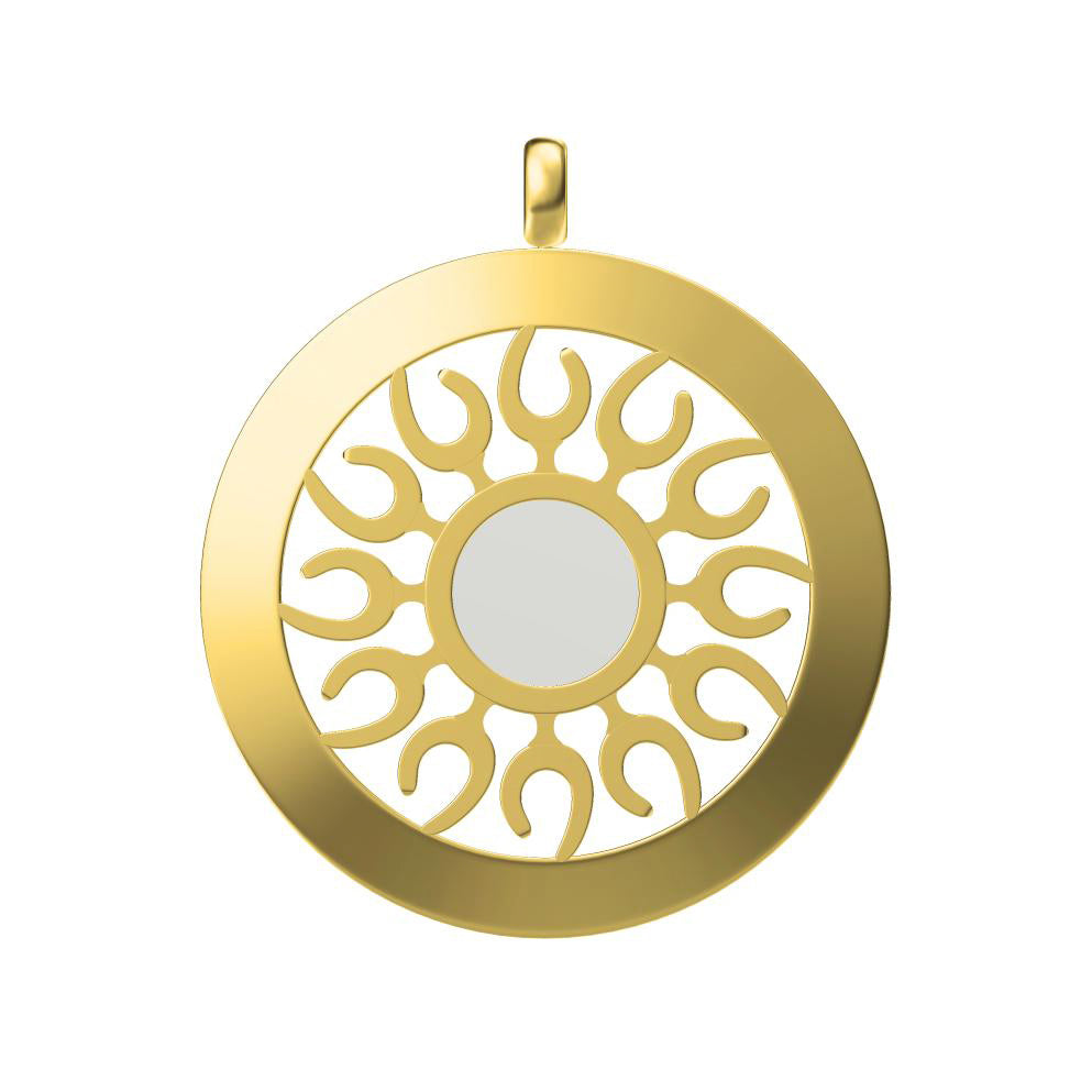 BGL-CL667189 disc pendant round sun