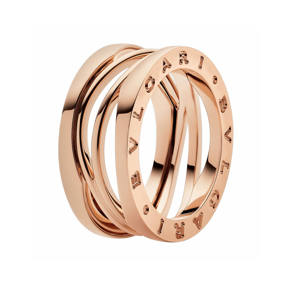BGL-AN858029 narrow version light gold streamlined hollow ring
