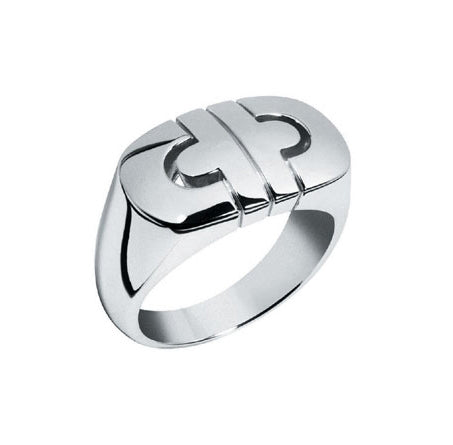 BGL-AN784286 Chinese character ring, light gold, narrow version