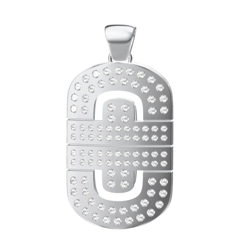 BGL-CL297926 Chinese characters full diamond Japanese character tag pendant