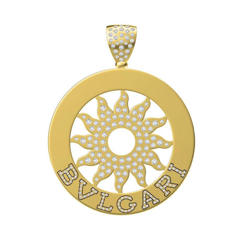 BGL-CL202461 flame round pendant