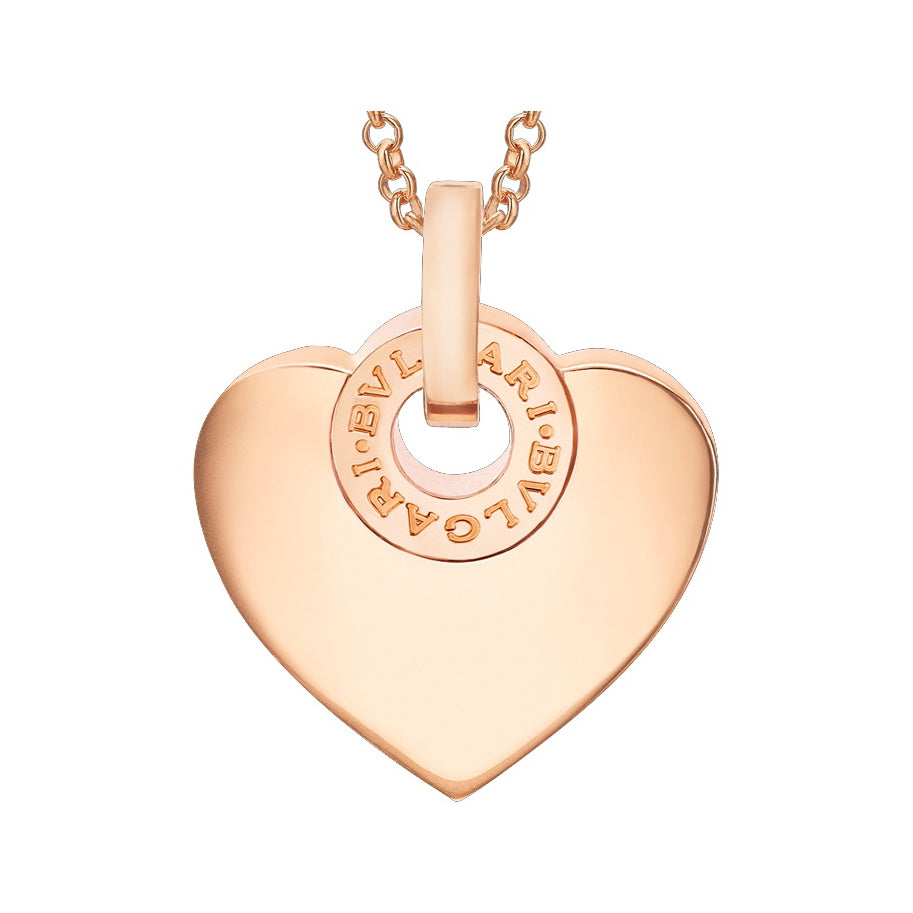 BGL-CL910468 light gold peach heart-shaped pendant