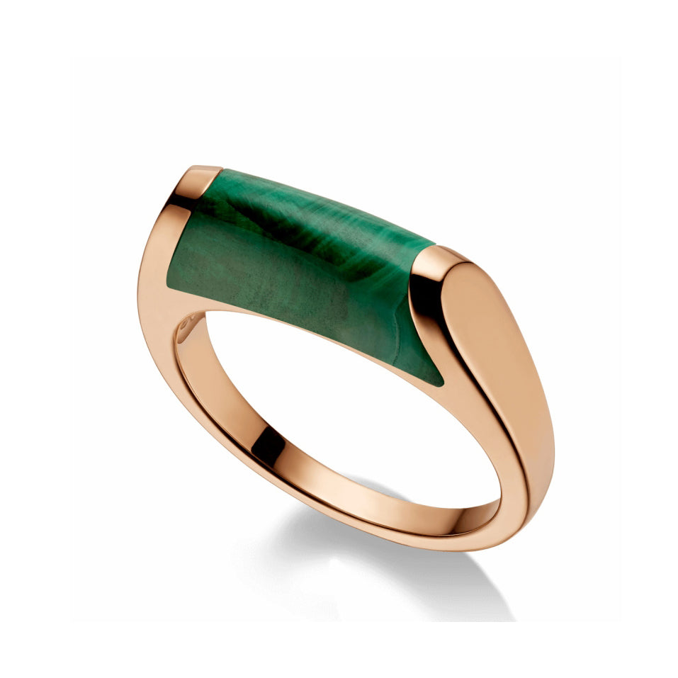 BGL-AN857916 malachite, colorful gemstone ring