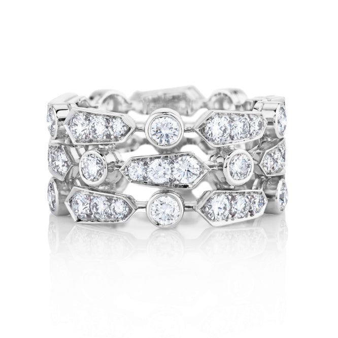 DBES-R7630864 Plateau Frost Diamond Ring