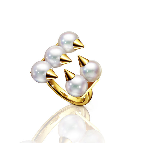 TSQ-359danger plus claw light gold arm open ring