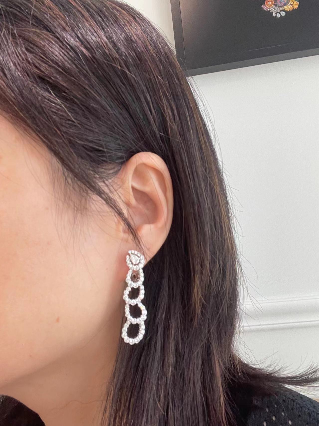 DIOR-JMDS93003花边耳环可拆卸