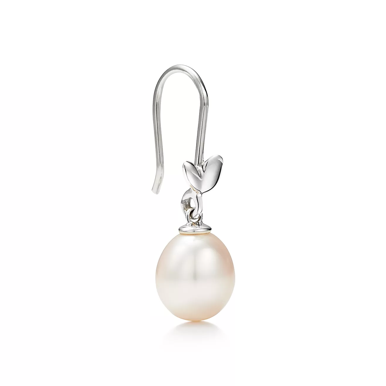 TIF-600219754 leaf pearl ear hooks