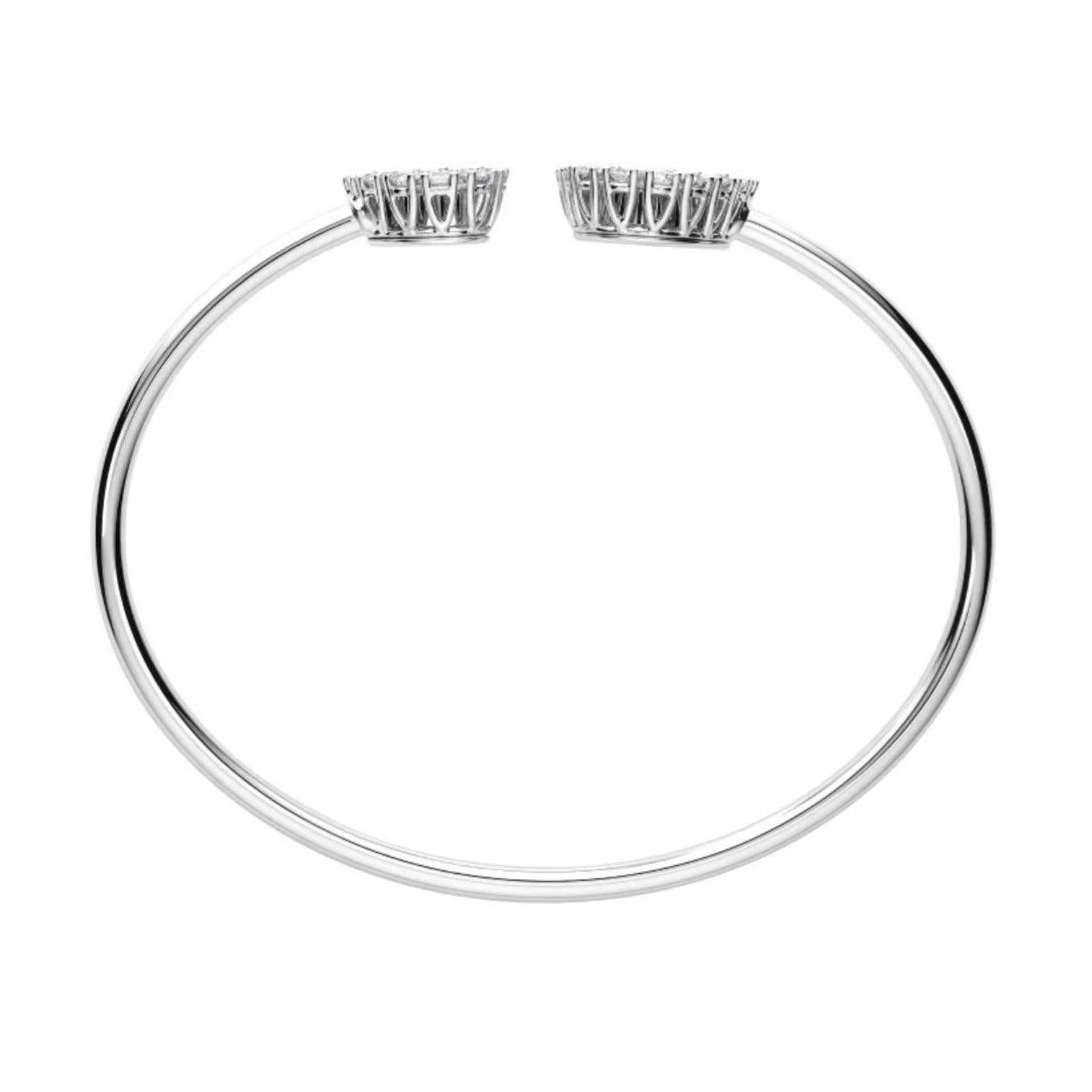 XB-85A615-1000 double heart-shaped open bracelet