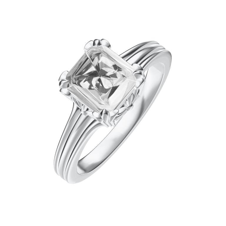 KLX-UN541186 cross ring (main stone 7.02x6.80x4.61mm)
