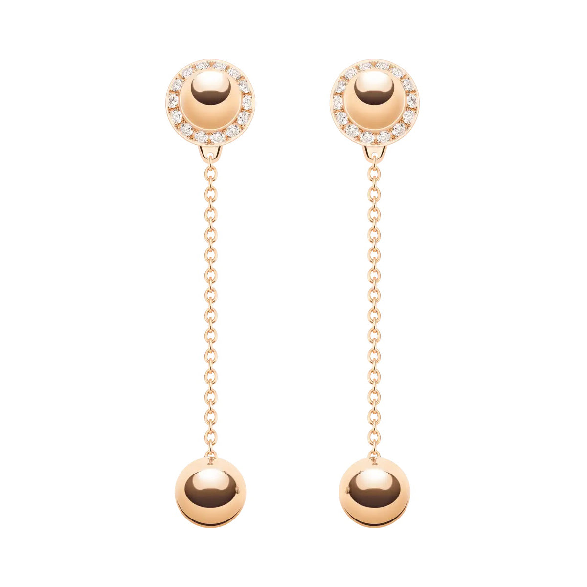 BJ-G38PV800 round ball big beads turn around long earrings