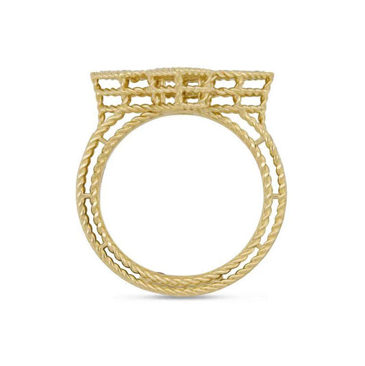 LBT-ADR777RI3259密钻镂空扭绳飞标四叶草直臂戒指