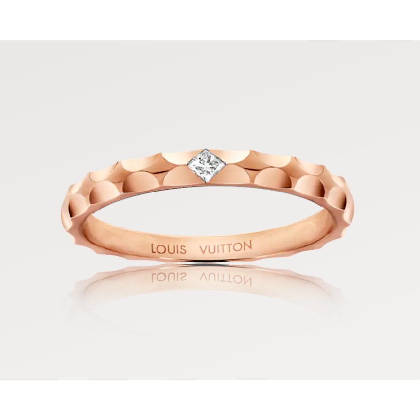 LV-Q9F94X single diamond princess 1.7M diamond bar ring