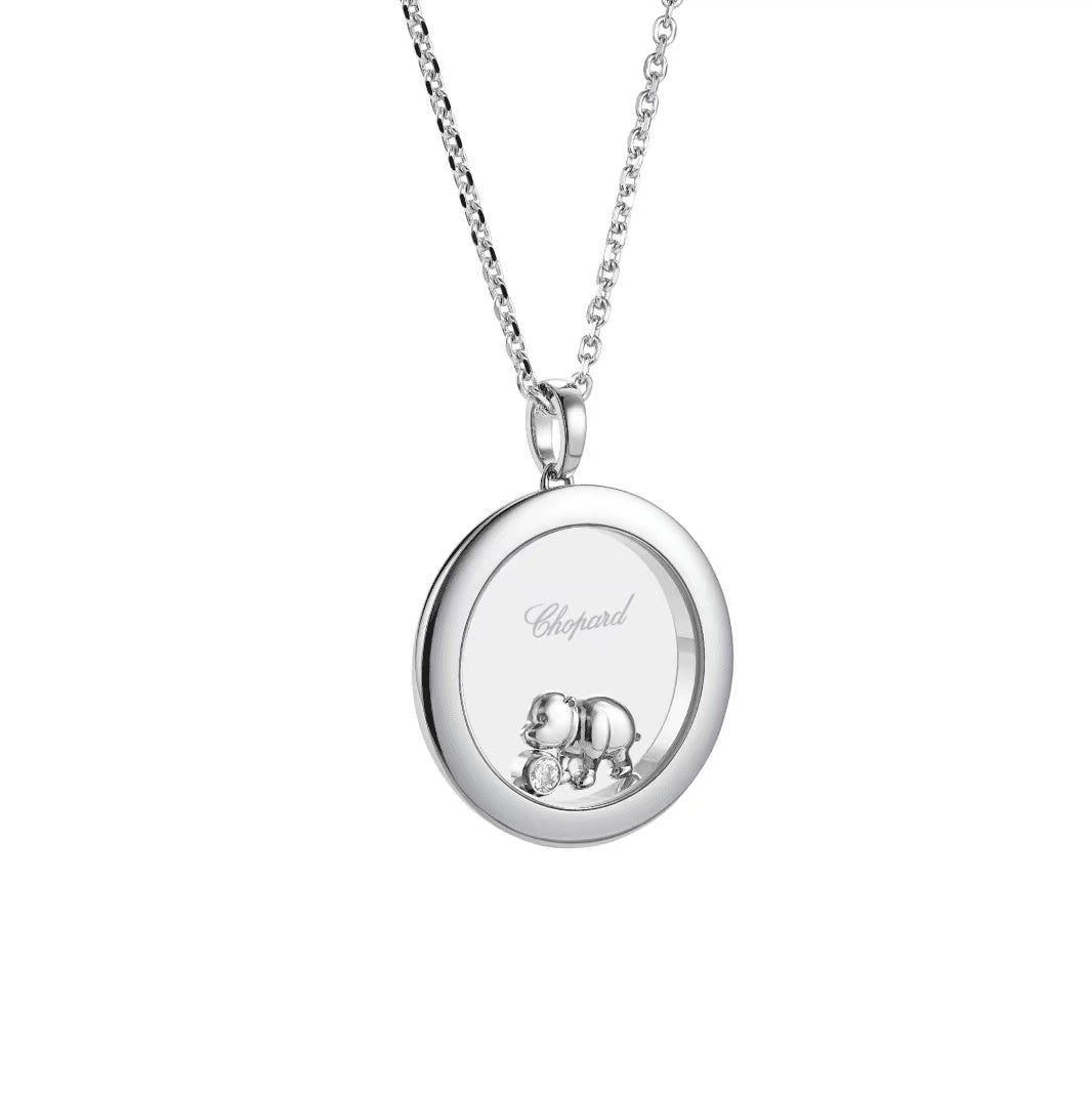 XB-79A434-1801 glass round pendant animal
