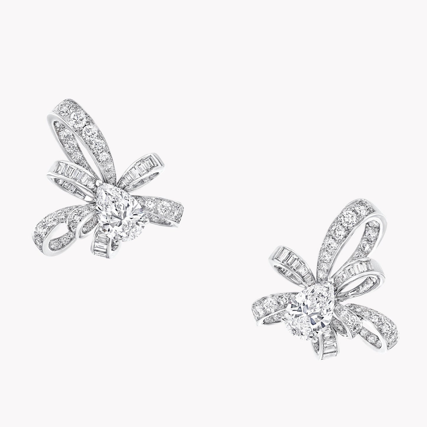 GLF-RGE1338蝴蝶结耳钉、水滴主石8X11MM