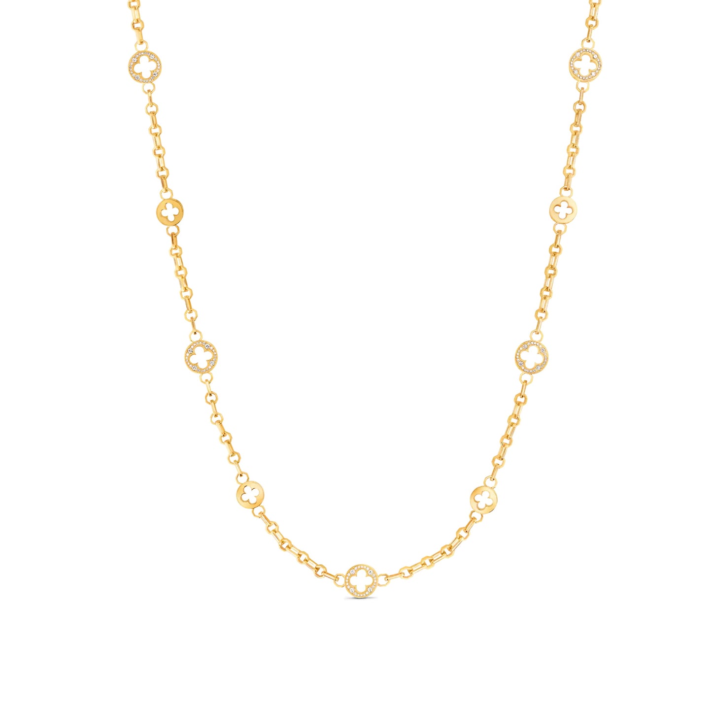 LV-Q94545 Passepartout four-leaf clover necklace