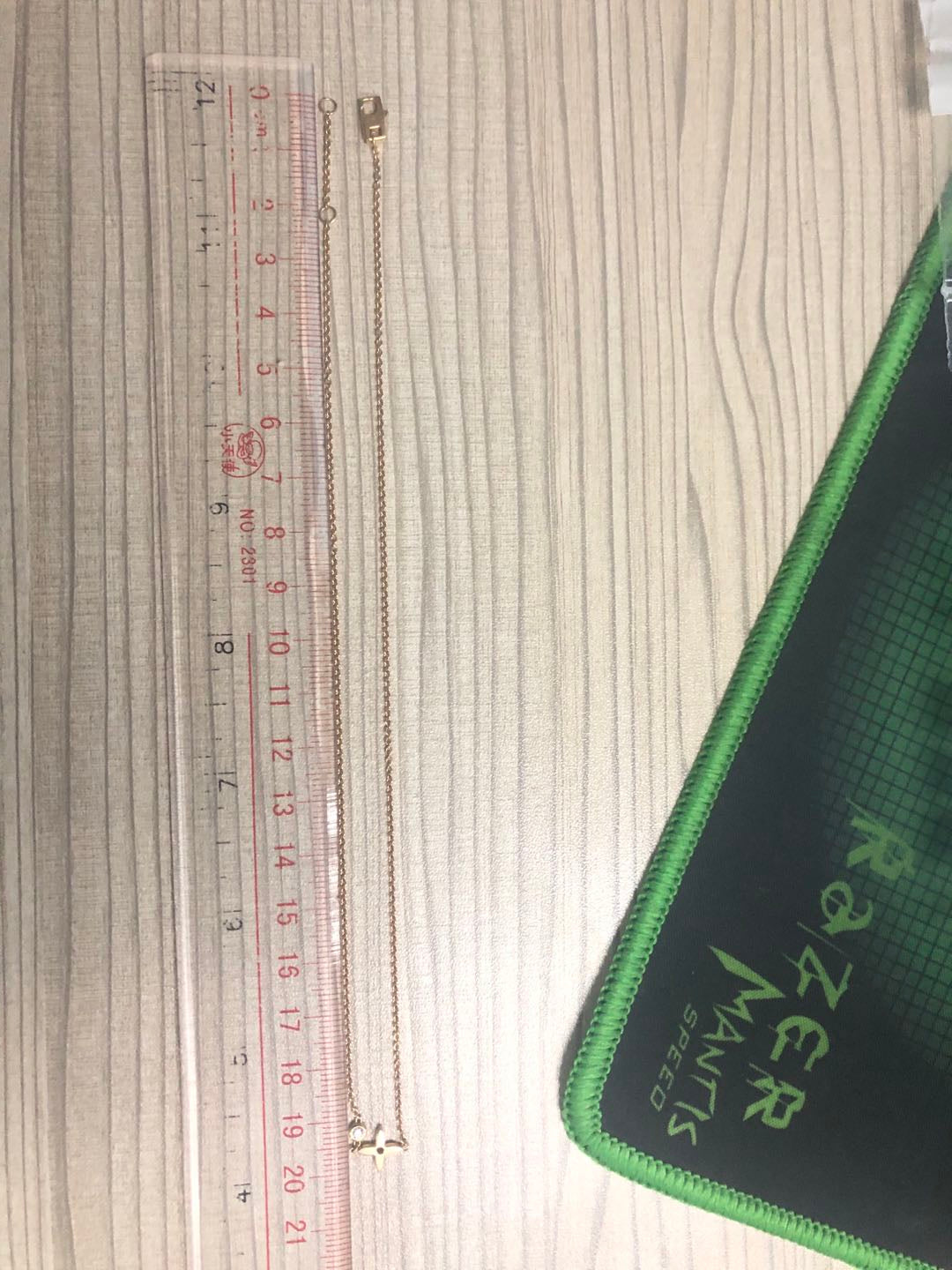LV-Q93281光金平面细边花头梅花飞标栓链吊坠项链客版