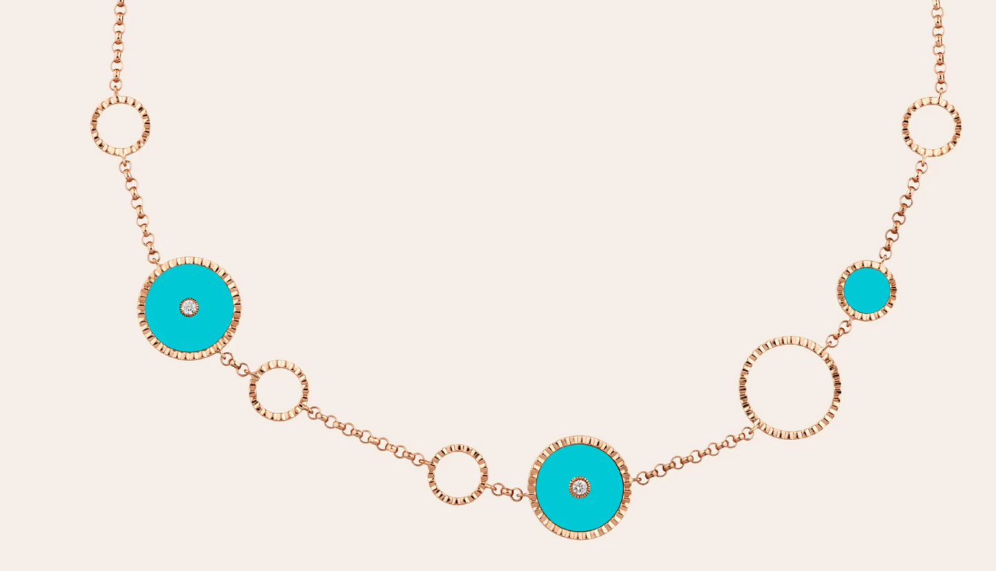AMRLI-COCO-N7 dense tooth ring necklace