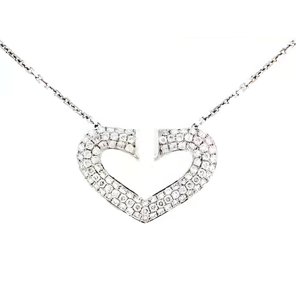 KDY-K1003702 large heart-shaped chain pendant