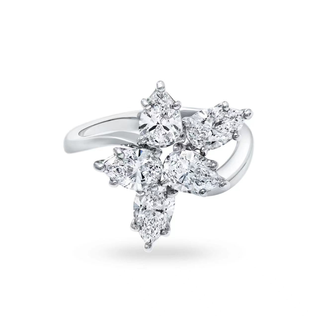 HW-FRDPCLMEWC horse eye water drop twist arm ring