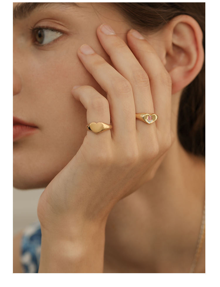 TIF-4966881 light gold heart-shaped divination arm ring