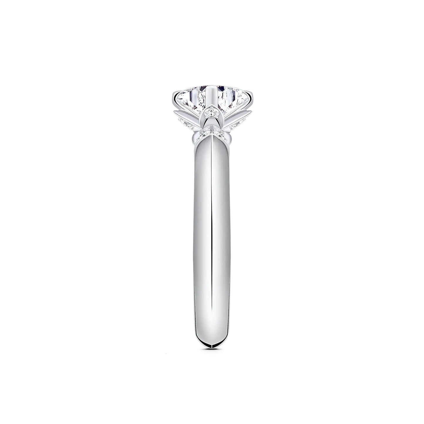 LV-Q9U40F Plum Blossom Dart Sword Spine Straight Arm Diamond Ring