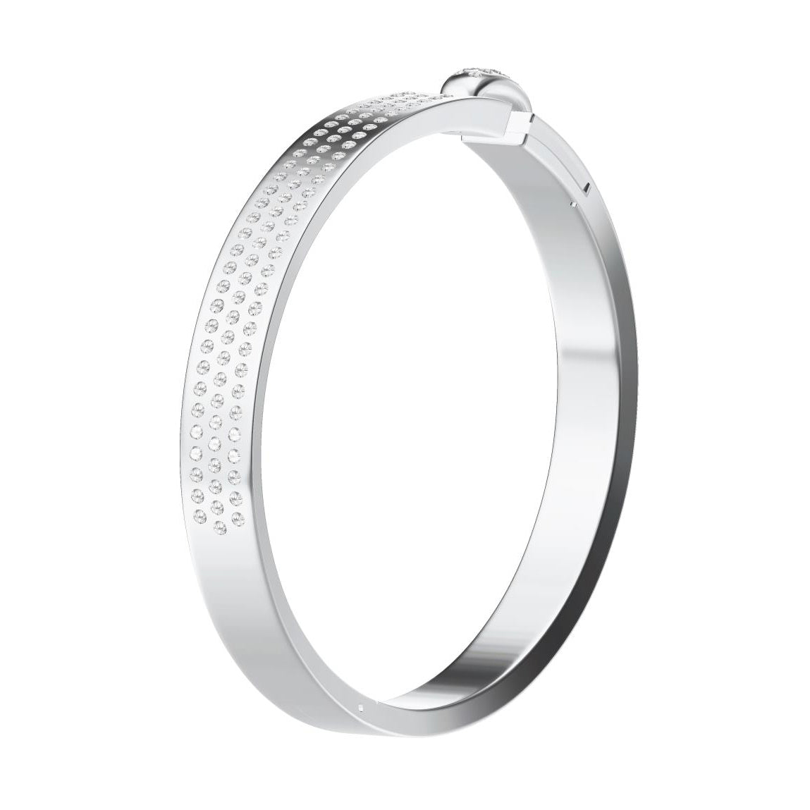 SM-Slash Bracelet Half Full Diamond 15# Three Rows of Diamonds