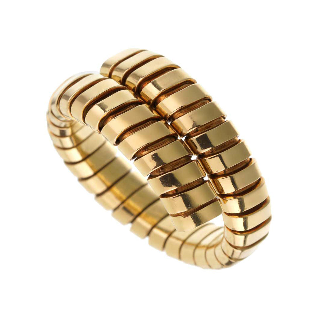 BGL-JZ39742947 light gold braided snake body roll ring