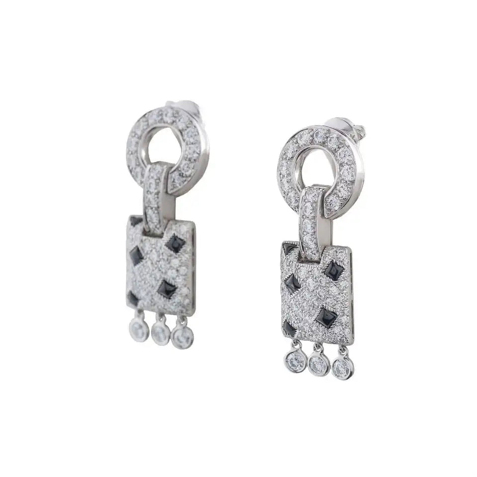 KDY-N8026700 full diamond leopard print ear clap