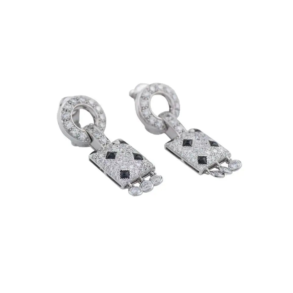 KDY-N8026700 full diamond leopard print ear clap