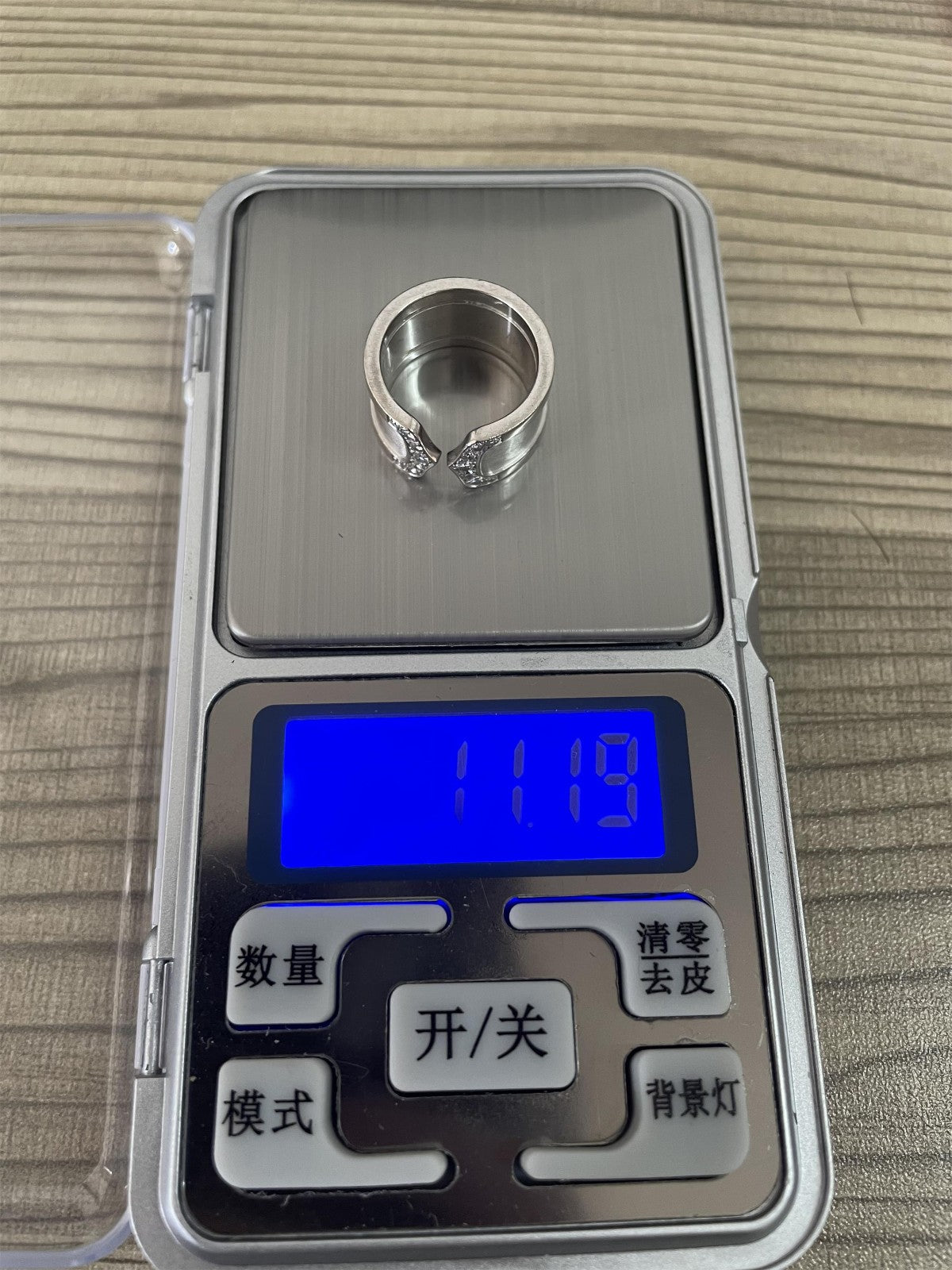 KDY-U8456035 Double C wide arm 10mm open ring