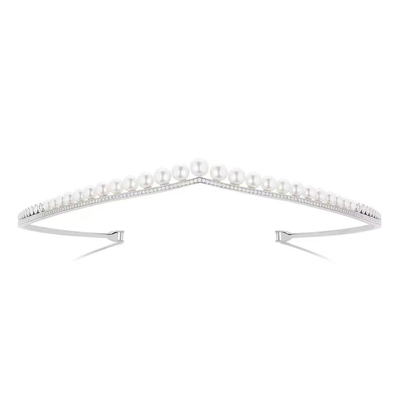 SM-083424 Pearl Crown Tiara