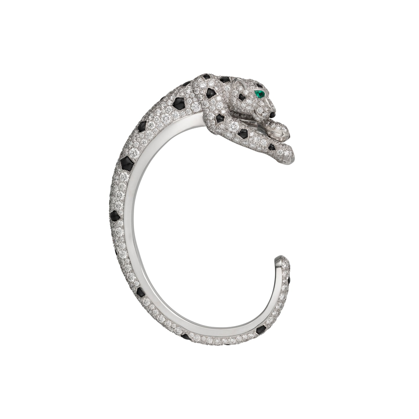 KDY-H8000332 earrings and ear cuffs full of diamonds and agate two-legged leopard earrings