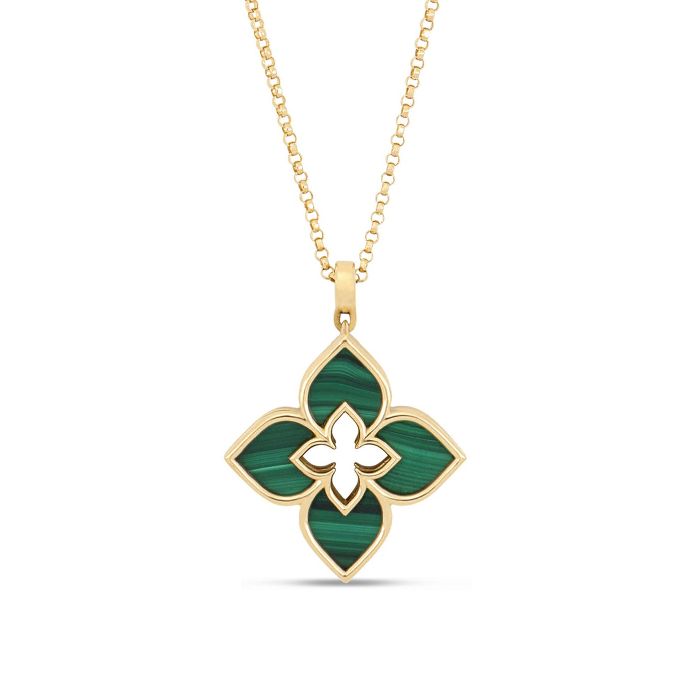 LBT-ARV777CL3190 light gold dart four-leaf clover pendant 20mm