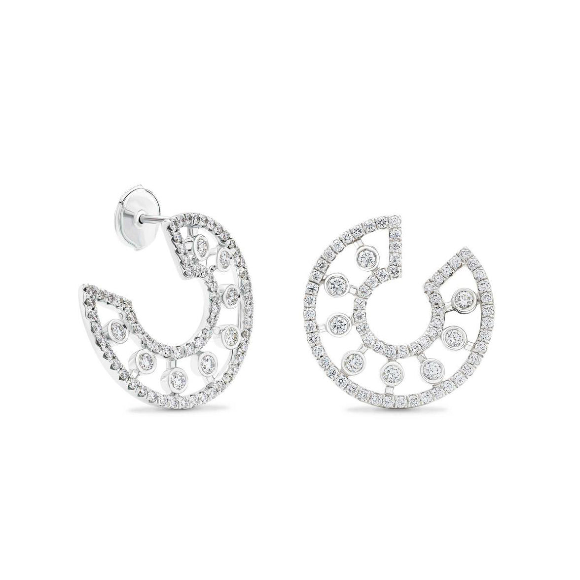 DBES-E103357 blister round C-shaped earrings