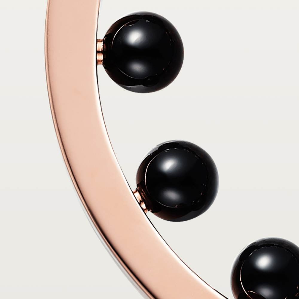 KDY-B4233700 cone rivet round bead agate ring