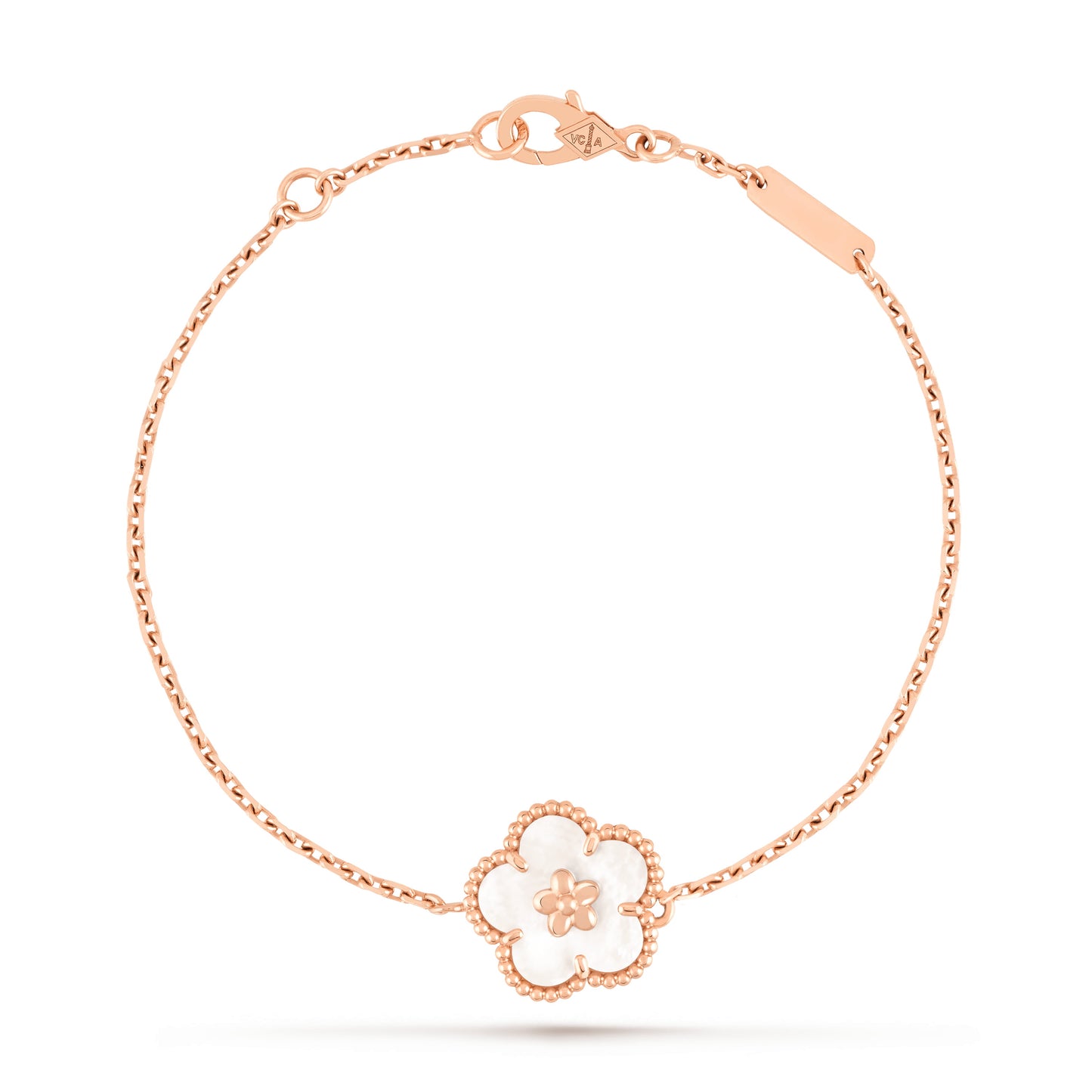 VCARP9V900 14mm five-leaf clover bead bead edge plum blossom bracelet